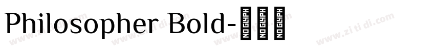 Philosopher Bold字体转换